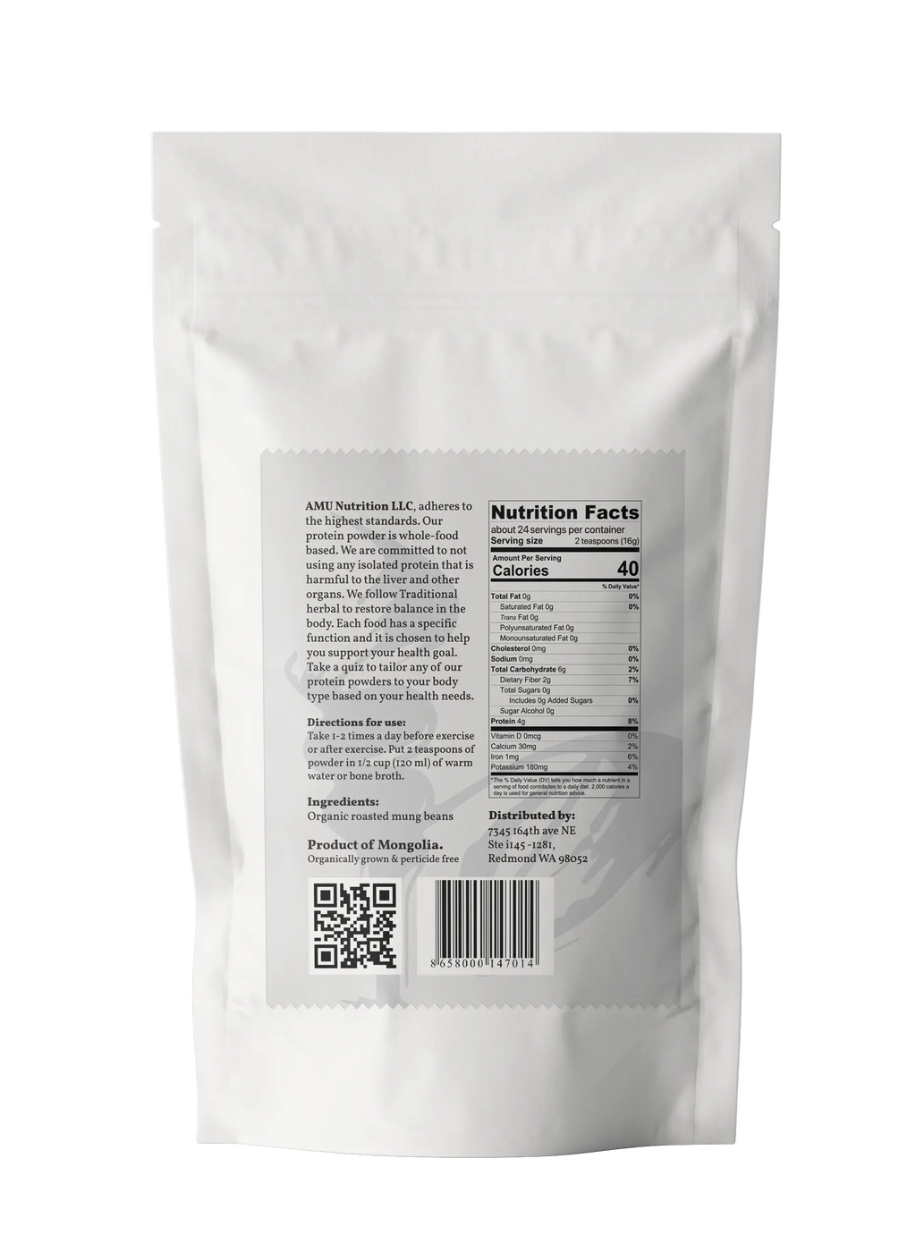 Roasted Mung Beans Powder – 198 g – Gluten-Free, Celiac-Friendly, Low-Calorie, Traditionally Used for Detox and Digestive Health