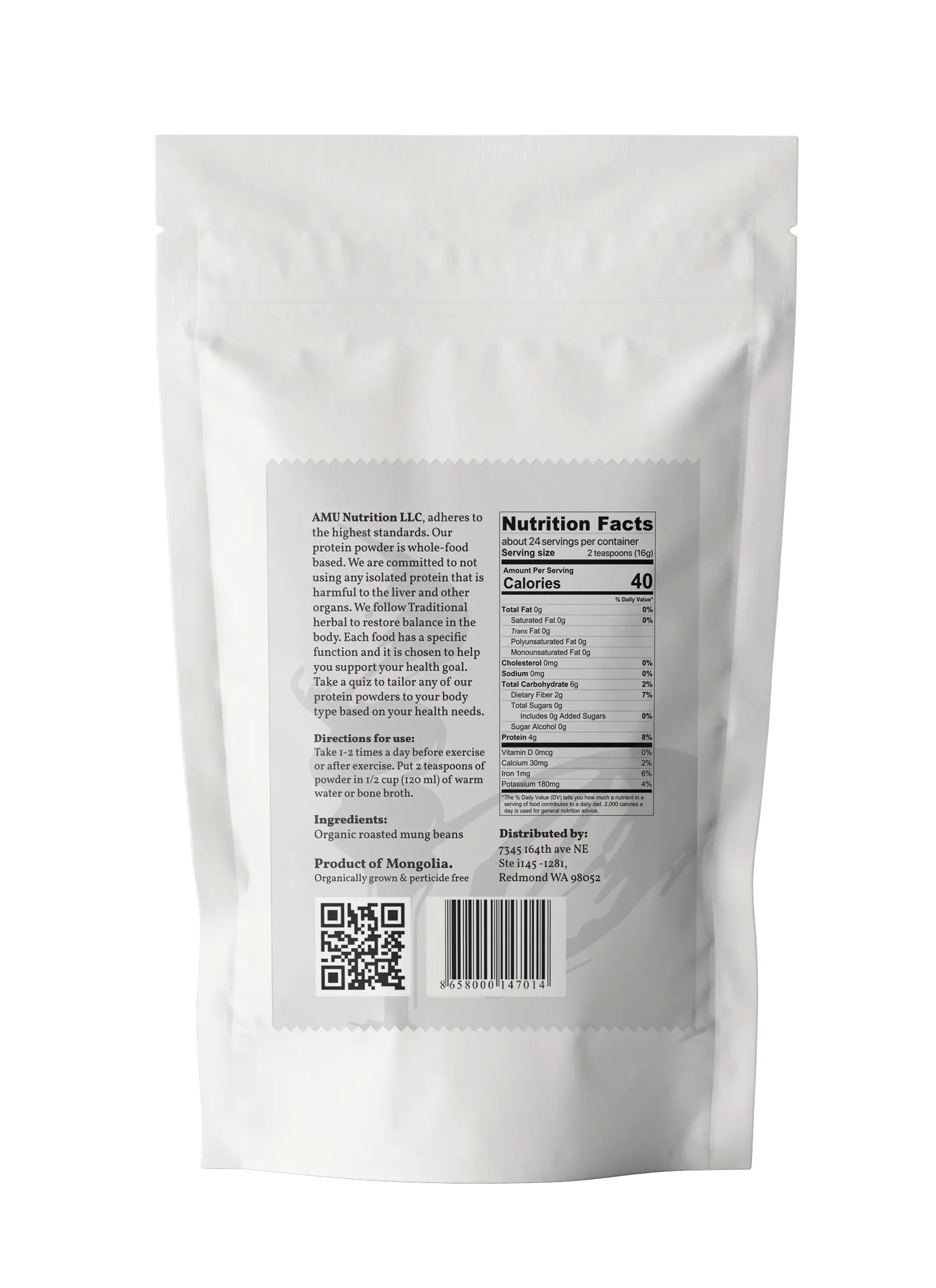 Roasted Mung Beans Powder – 198 g – Gluten-Free, Celiac-Friendly, Low-Calorie, Traditionally Used for Detox and Digestive Health