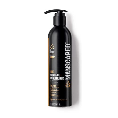 MANSCAPED 2-In-1 Shampoo & Conditioner Sea Kelp Coconut Water Aloe 16 Oz 2 Pack