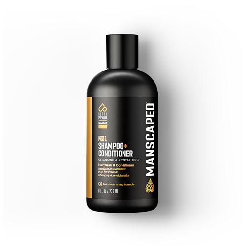 MANSCAPED 2-In-1 Shampoo & Conditioner Sea Kelp Coconut Water Aloe 16 Oz 2 Pack