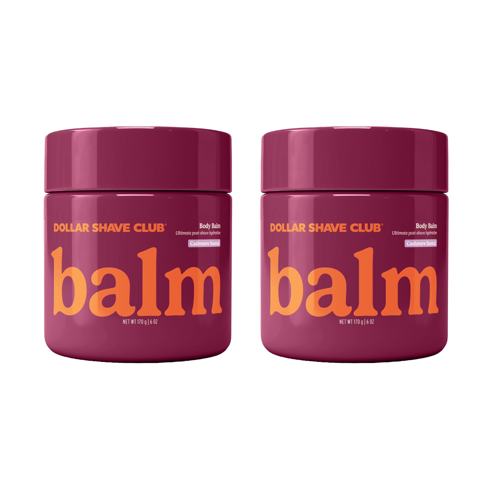 Dollar Shave Club For Women | 2 Pack Body Balm (6 oz), Cashmere Santal Scent | Post Shave, After Shave, Womens Shave