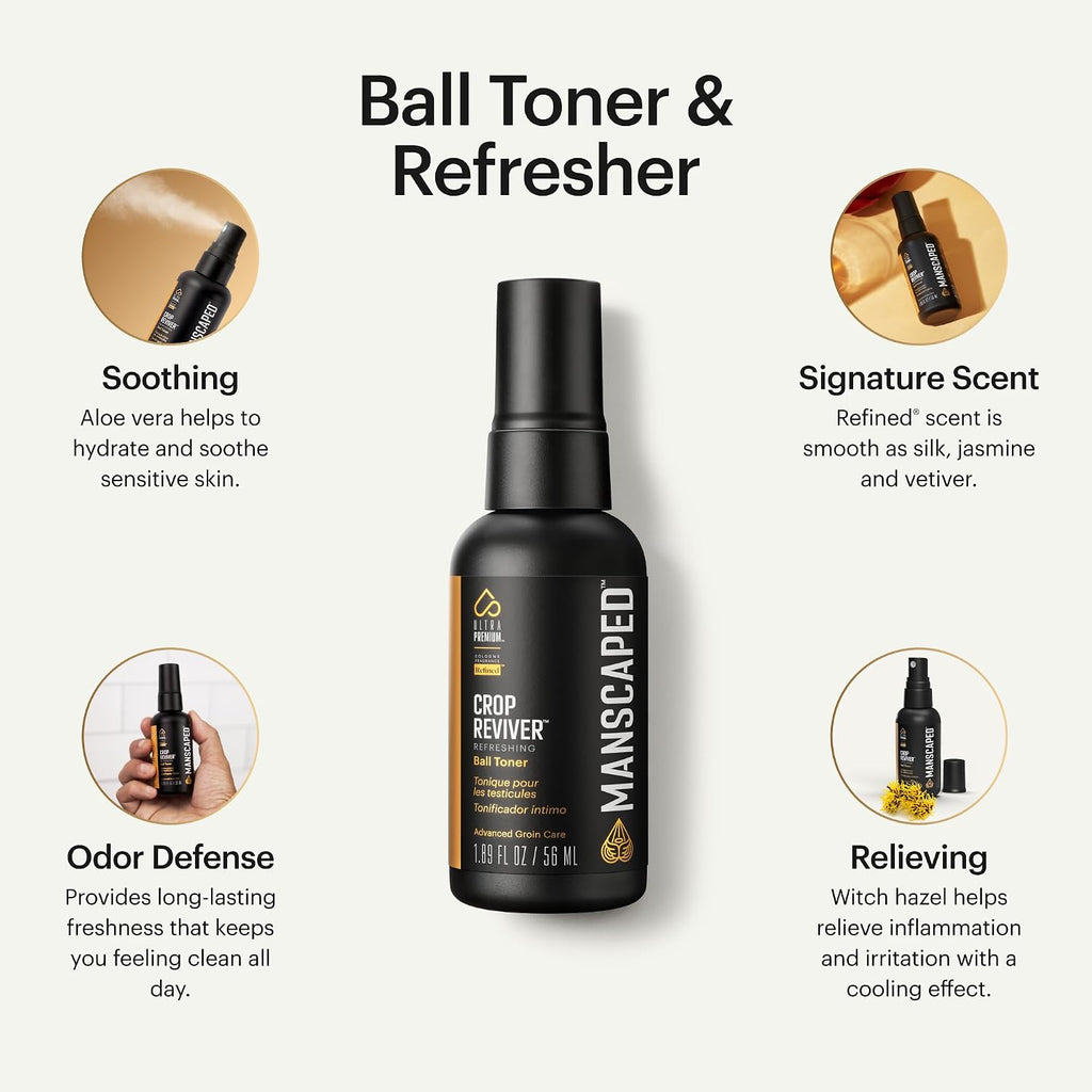 MANSCAPED The Crop Reviver Men's Body Toner Spray 1.89 fl oz