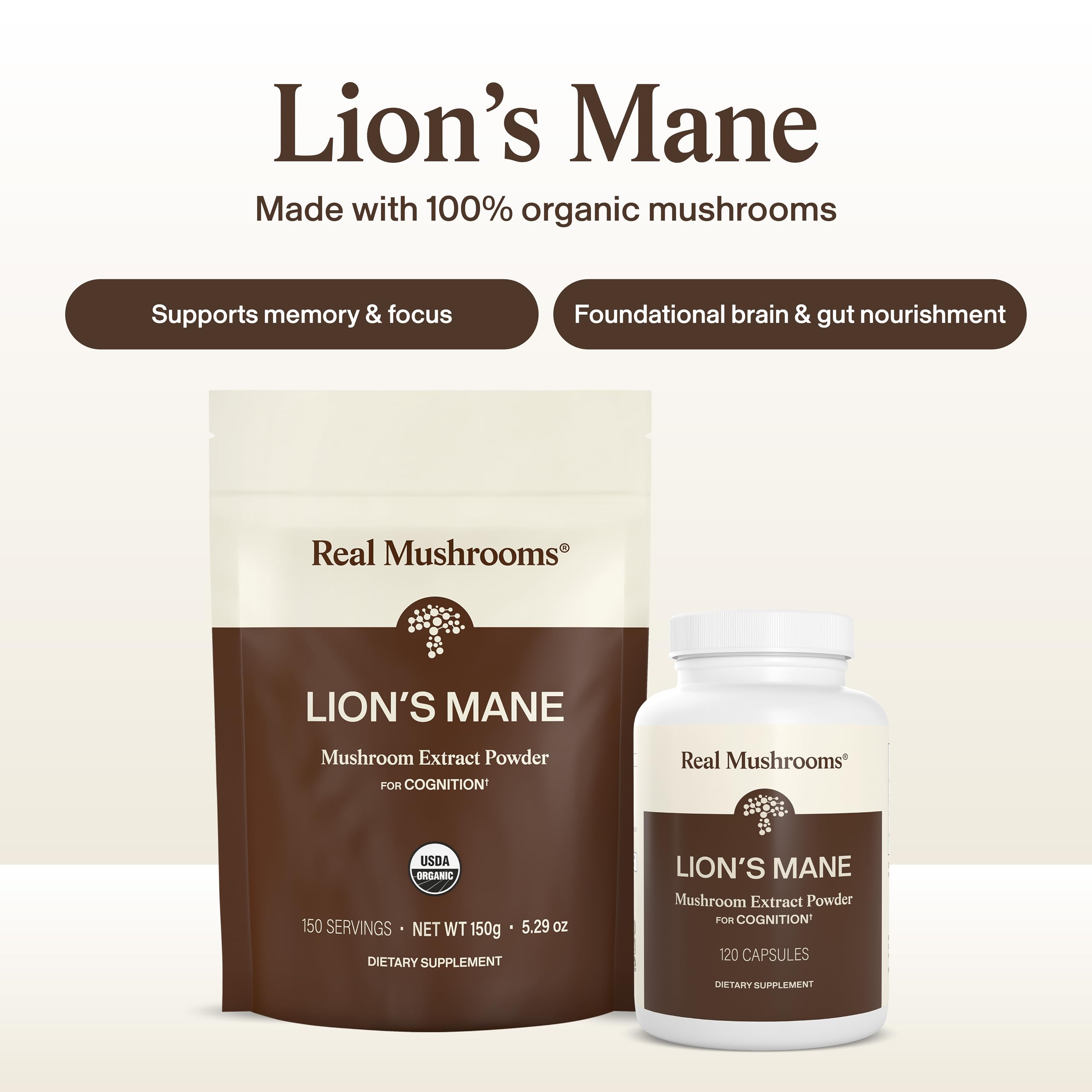 Real Mushrooms Lions Mane Capsules
