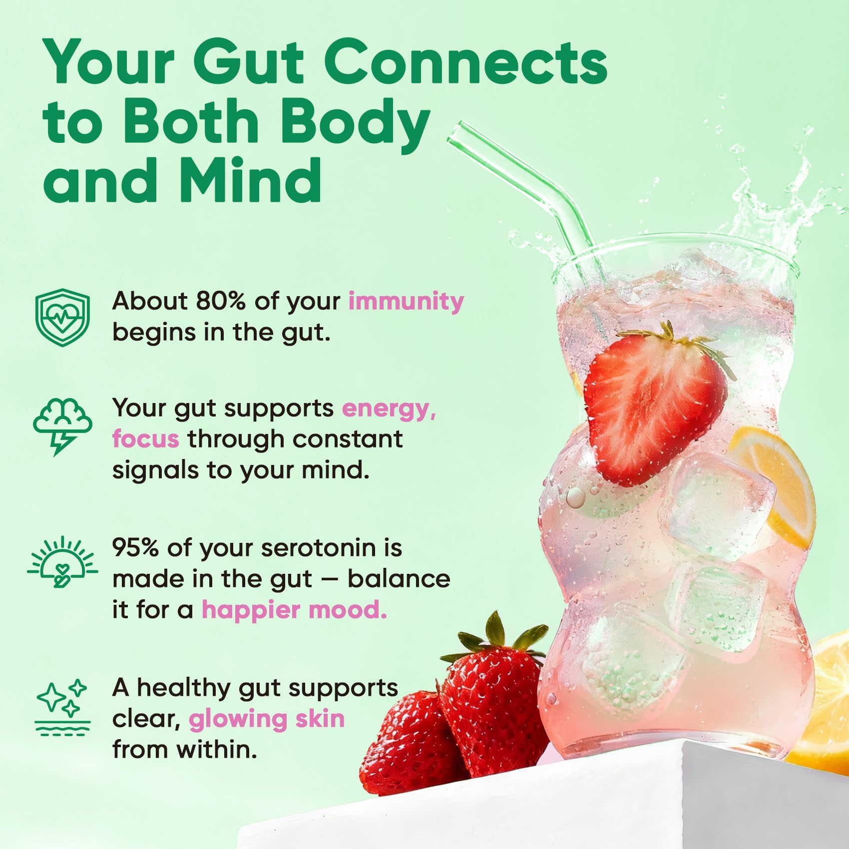 Venture Pal 2-in-1 Hydration Packets + Gut Health Electrolytes Powder - 7 Electrolytes & 5 Vitamins, Probiotics - Sugar Free Liquid Daily IV Drink Mix for Dehydration Relief | Non-GMO | 16 Sticks