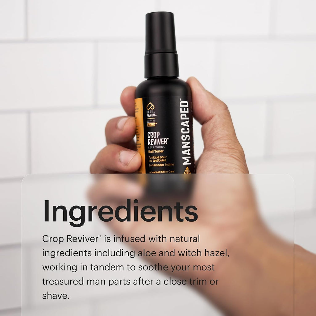 MANSCAPED The Crop Reviver Men's Body Toner Spray 1.89 fl oz