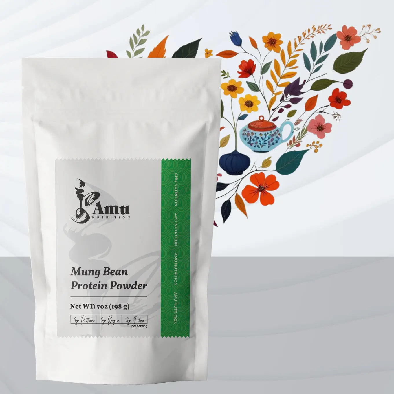 Roasted Mung Beans Powder – 198 g – Gluten-Free, Celiac-Friendly, Low-Calorie, Traditionally Used for Detox and Digestive Health
